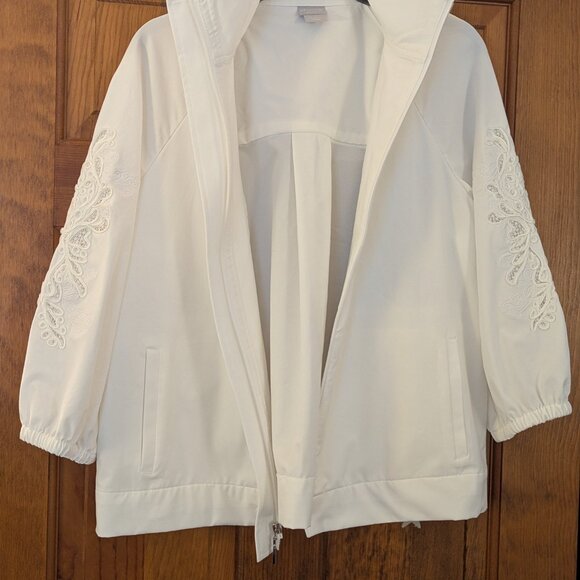 Chico's size 1, White Swing Jacket - Picture 13 of 16